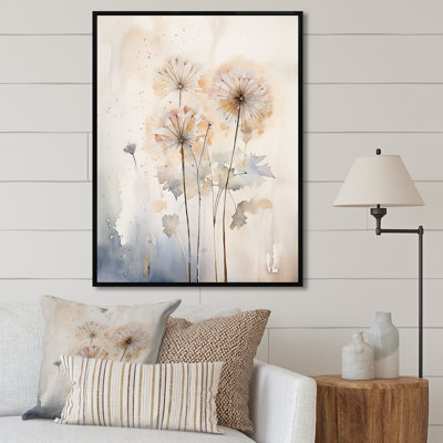 Dandelion Charm in Winter IV - Pissenlit grand, art mural