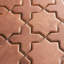 Sentier Des Cotto Star W/Cross 11-7/8 In. X 11-7/8 In. Porcelain Mosaic Tile