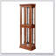 Vitrine éclairée avec étagères réglables et panneau arrière miroir pour des solutions de rangement élégantes à la maison