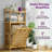 Laundry Hamper with 2-Tier Shelves & Tilt-Out Basket, Bamboo Laundry Storage Organizer for Bathroom Bedroom Laundry Room