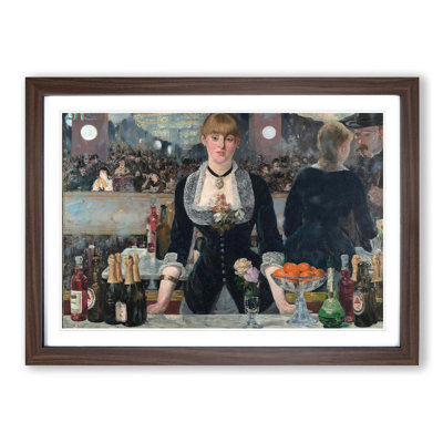 A Bar at the Folies Bergere by √âdouard Manet - Framed Print