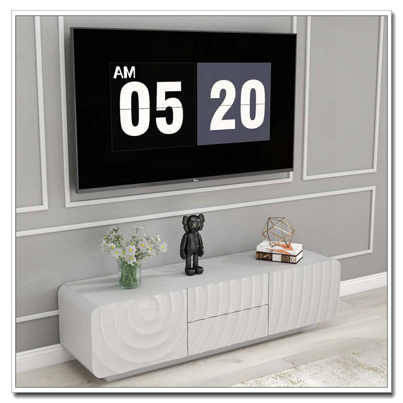 58''Tv Stand, White
