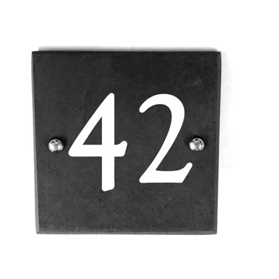 Cammie 15cm H Slate House Number
