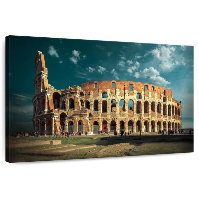 Ravi Sunlit Colosseum In Rome, 20" H x 30" W