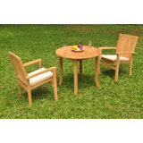 Rickey Outdoor 5 - Piece Teak Dining Set