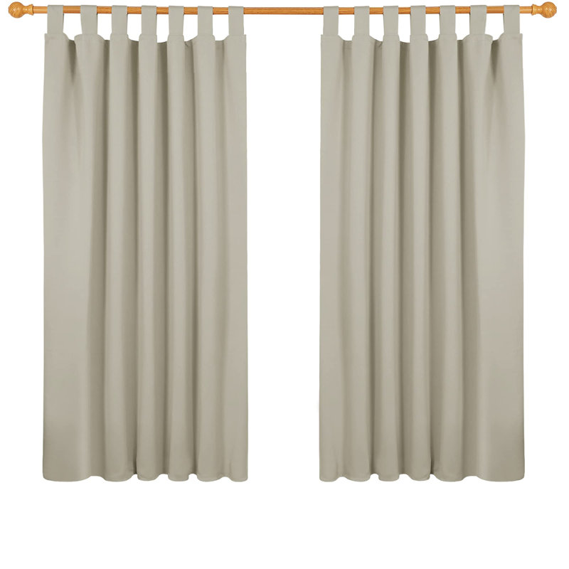 Pridgin Blackout Curtain Pair, 52cm Width x 160cm Drop