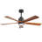 52'' Dimmable Solid Wood Blades Ceiling Fan With Lights And Remote Control Reversible Dc Motor Timer Memory-1783718368