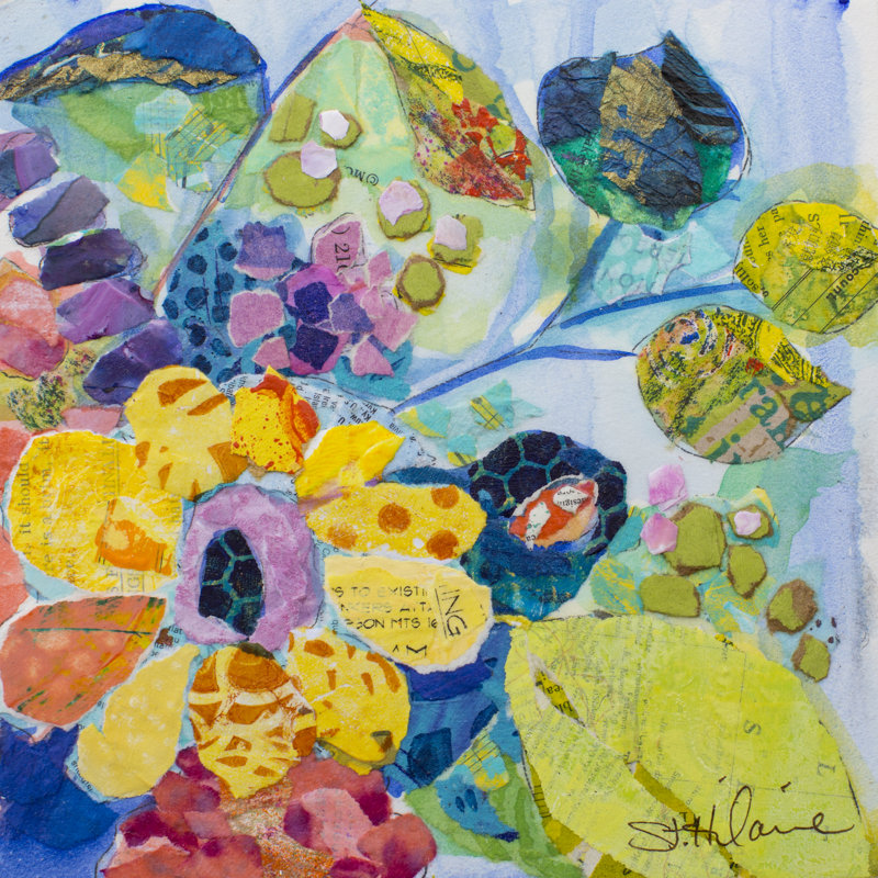 "Bold Blooms VI" par Elizabeth St. Hilaire, reproduction d'art sur toile, H 30 po x l 30 po, Toile tendue