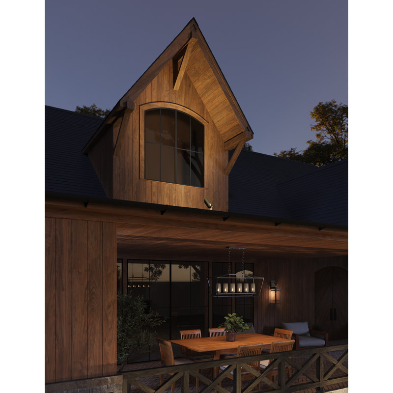Alford Place 6 -Bulb 18.75" H Outdoor Chandelier, Museum Bronze, Yes, 5W