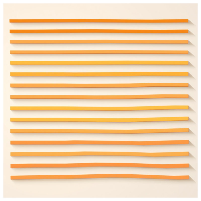 Horizontal Orange Lines Comforter, Twin
