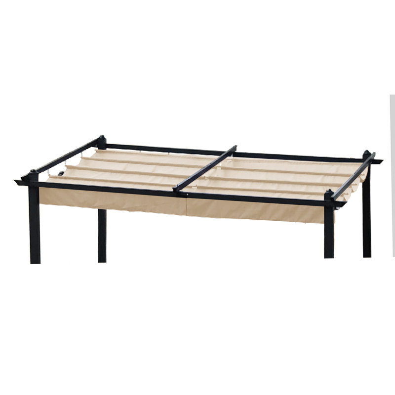 Housse de remplacement pour pergola 13 x 10 pi - Kaki bloquant, résistant aux intempéries, facile à assembler