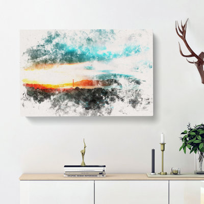 San Francisco Skyline Watercolour - Wrapped Canvas