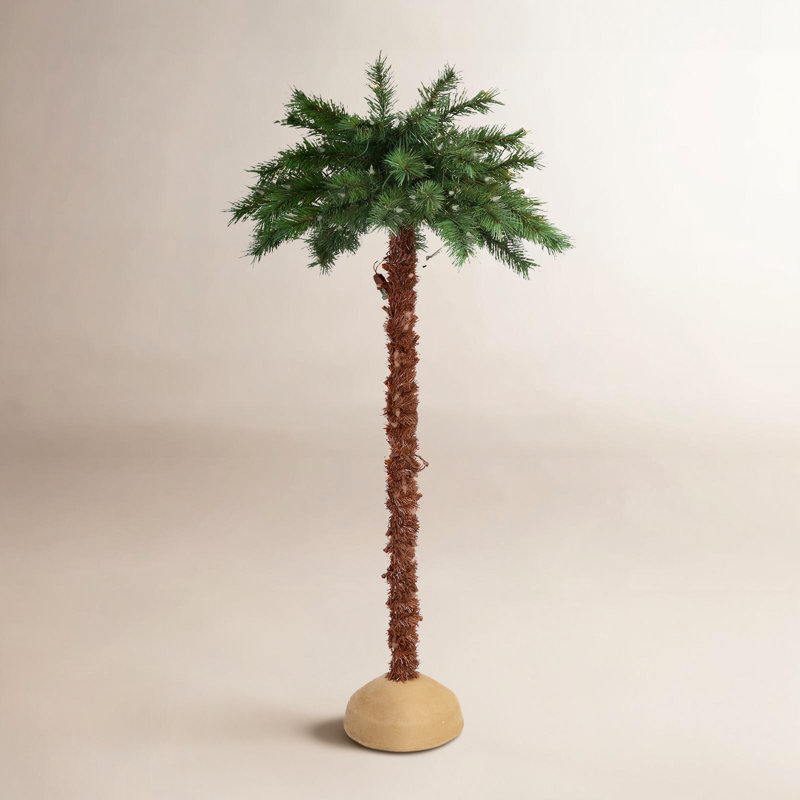 Faux Palm Tree in Freestanding, 72" H x 36" W x 36" D