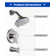 Single Handle 5-Spray Patterns Round Shower Faucet 1.8 Gpm With Corrosion Resistant And Tub Spout