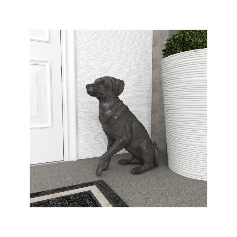Polystone Dog Decorative Brown Sculpture