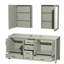 Sheffield 71" Double Bathroom Vanity Base Only-86051060