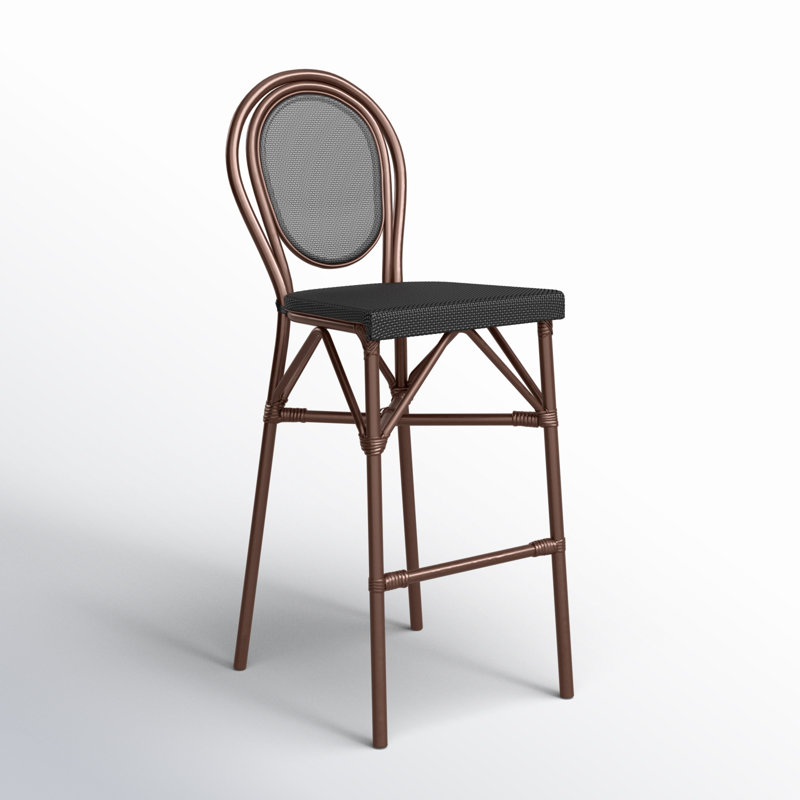 Abode 45.28'' Outdoor Bar Stool, Brown