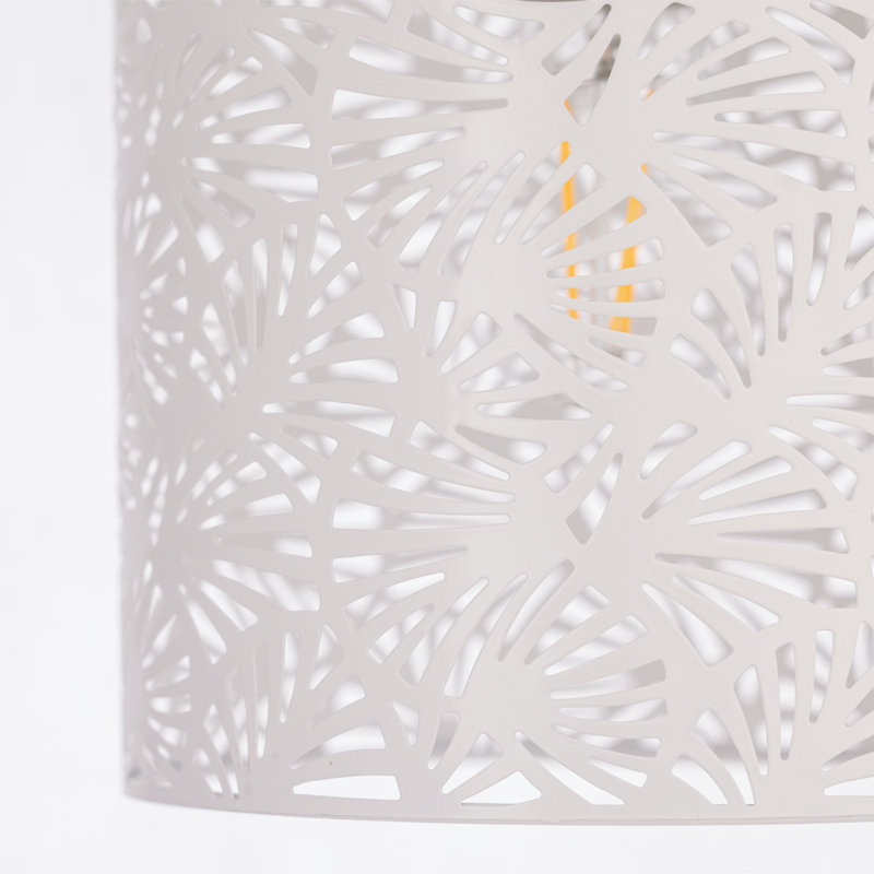 Maui 20cm H Metal Pendant Shade ( Uno ) in White
