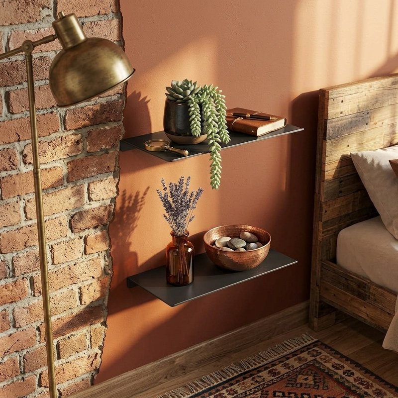 2 Piece Aluminum Floating Shelf