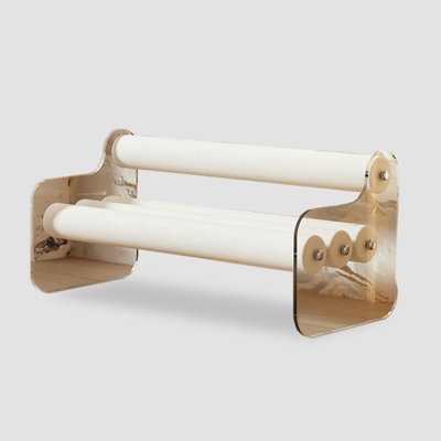 Clear Acrylic Upholstered Bed End Bench
