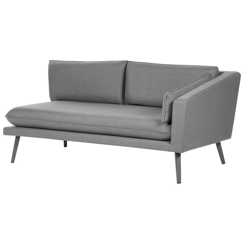 Sawyerville 243cm Wide Rectangle Patio Sofa with Cushions, Grey