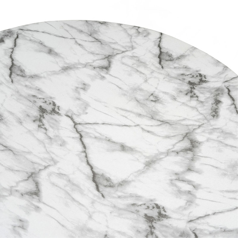 Table basse en faux marbre pour une utilisation intérieure et extérieure