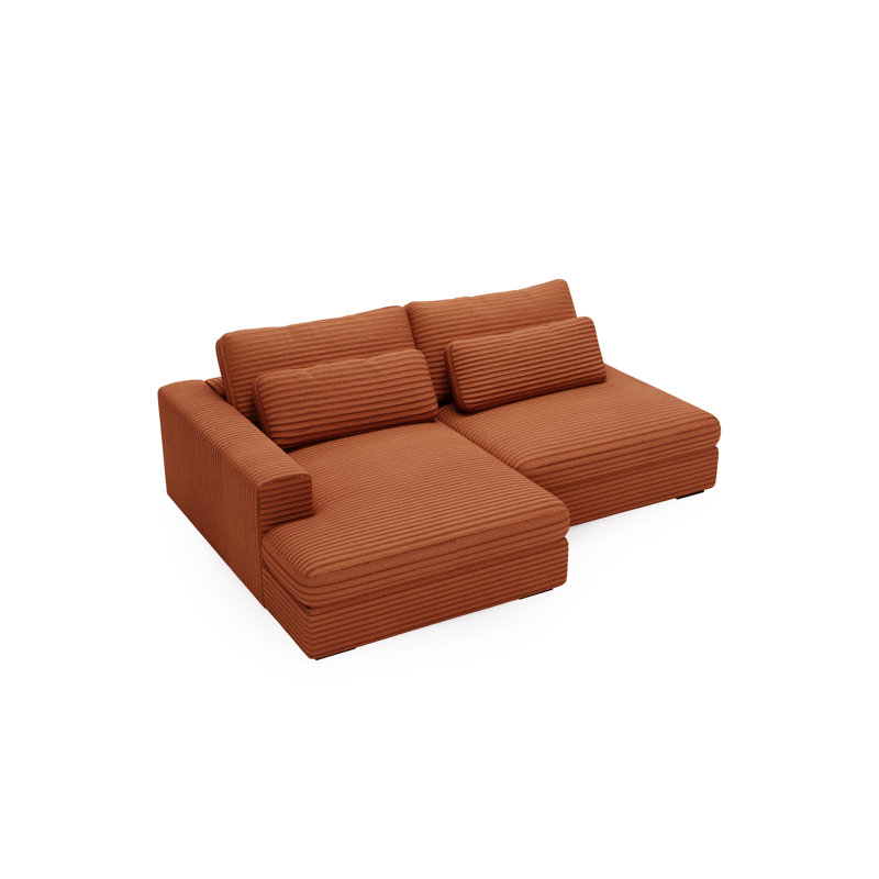 Teirra 2 Seater Sofa Bed, Orange