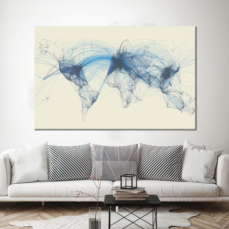Art mural sur toile pour les passionnés d'aviation et la décoration intérieure, H 8 po x l 12 po, Toile tendue
