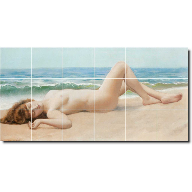 Carreau de céramique décorative 36 po x 18 po 6 po x 6 po, Nu 03681