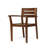 STAMFORD Dining Chairs Set Of 2,Acacia Wood Patio Armchair,For Backyard, Poolside, Garden,Dark Brown