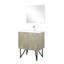 30 po W Meuble-lavabo de salle de bain rustique, comptoir en marbre, robinet, miroir - teinture et égratignure pour durer 19,78 pi-40676654