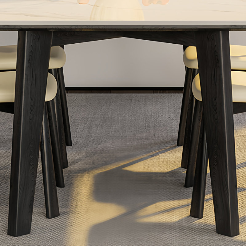 Modern high-class dining table and chair, 29.5"H x 59"L x 31.4"W