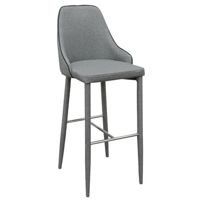 Lochlan Upholstered Counter Stool with Solid Wood Frame