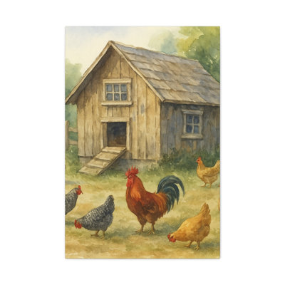 Aaroon 1 Piece Single Picture Frame Wall Art on Canvas