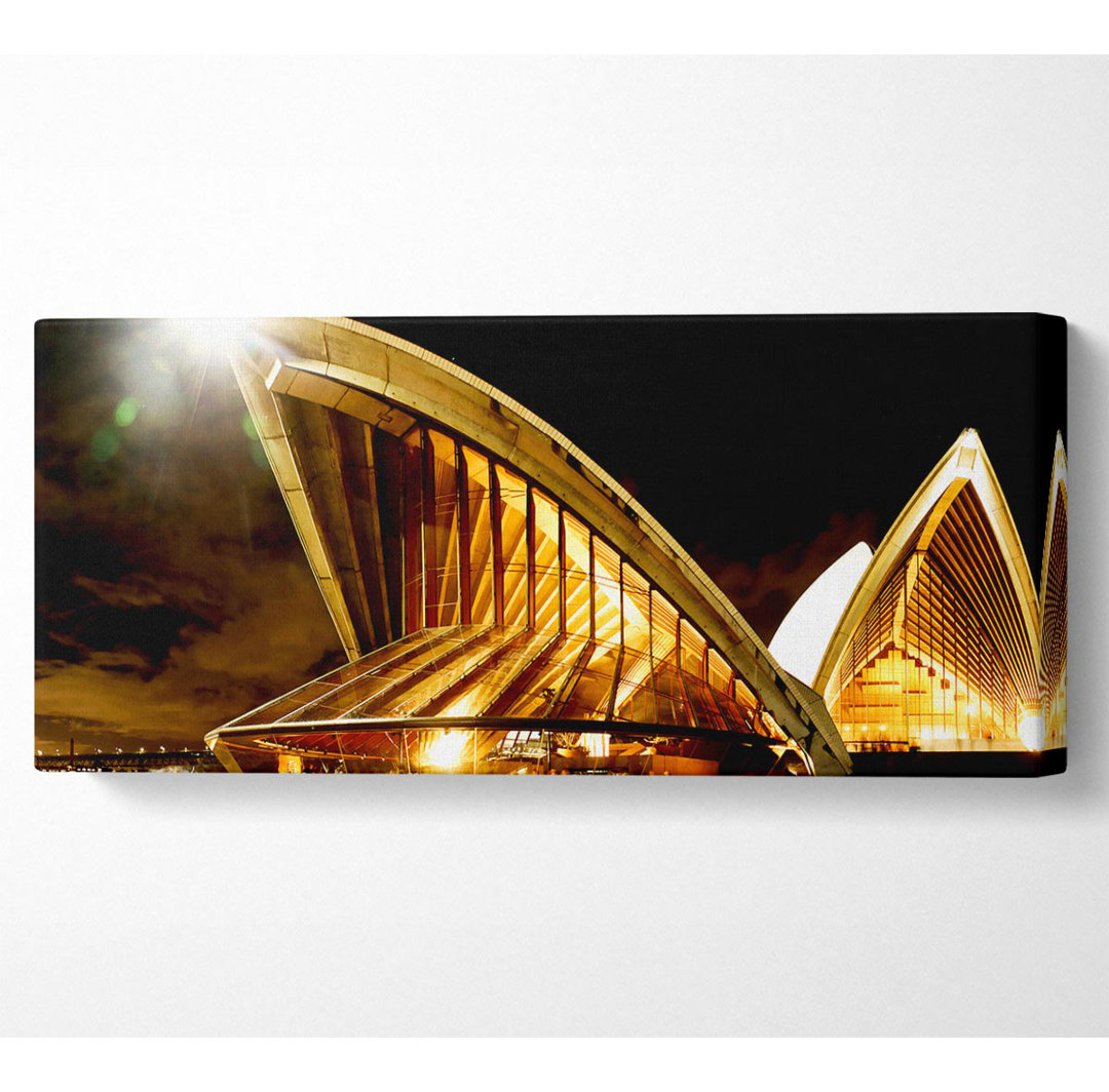 Sydney Opera House Golden Glow - Kunstdrucke auf Leinwand