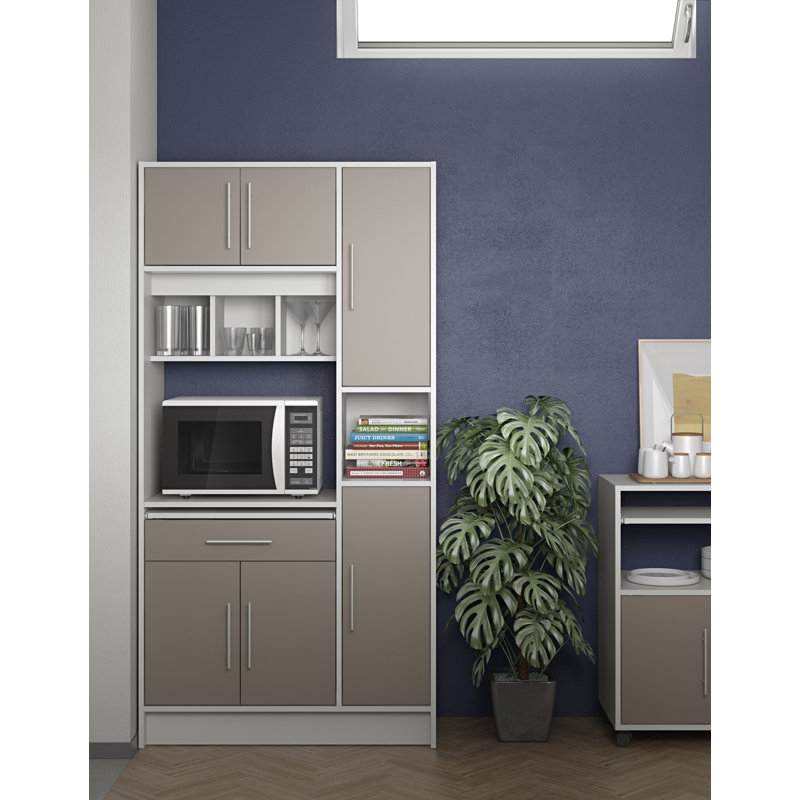 Seyma 457.71cm Kitchen Pantry, Taupe