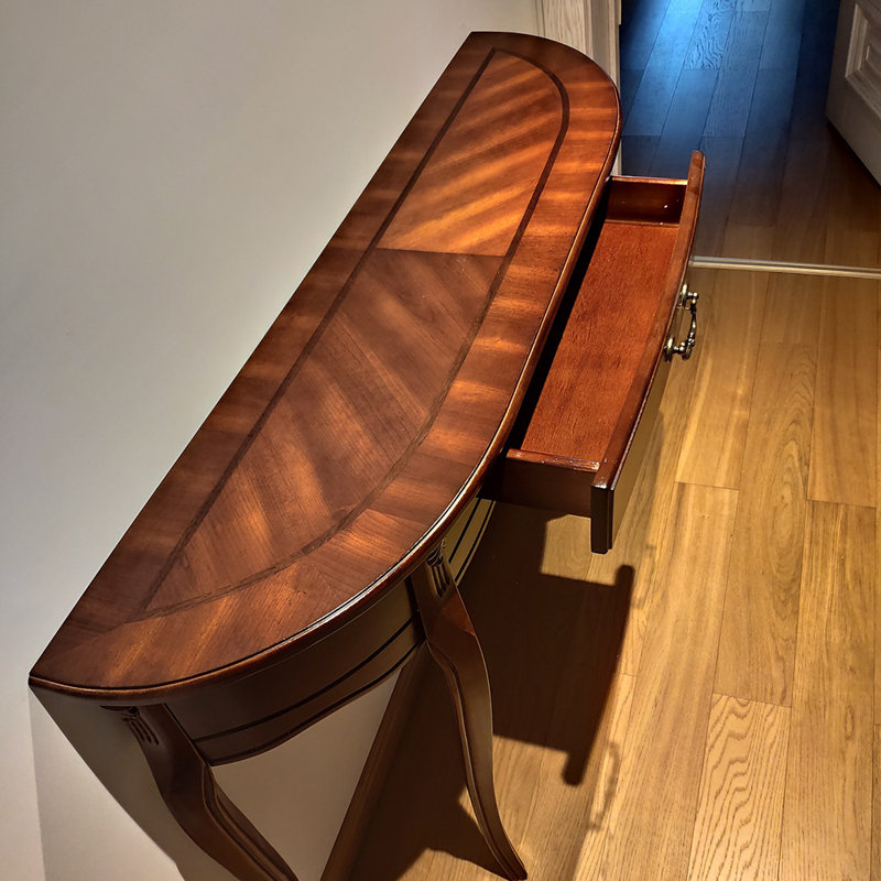 Console américaine en bois massif rétro, Brun