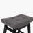 24" Solid Wood Grey Saddle Bar Stools Ideal for Kitchen Island and Counter-618578255
