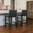 Maven Lane Noah Stool with Faux Leather Upholstery-111462704-111462705