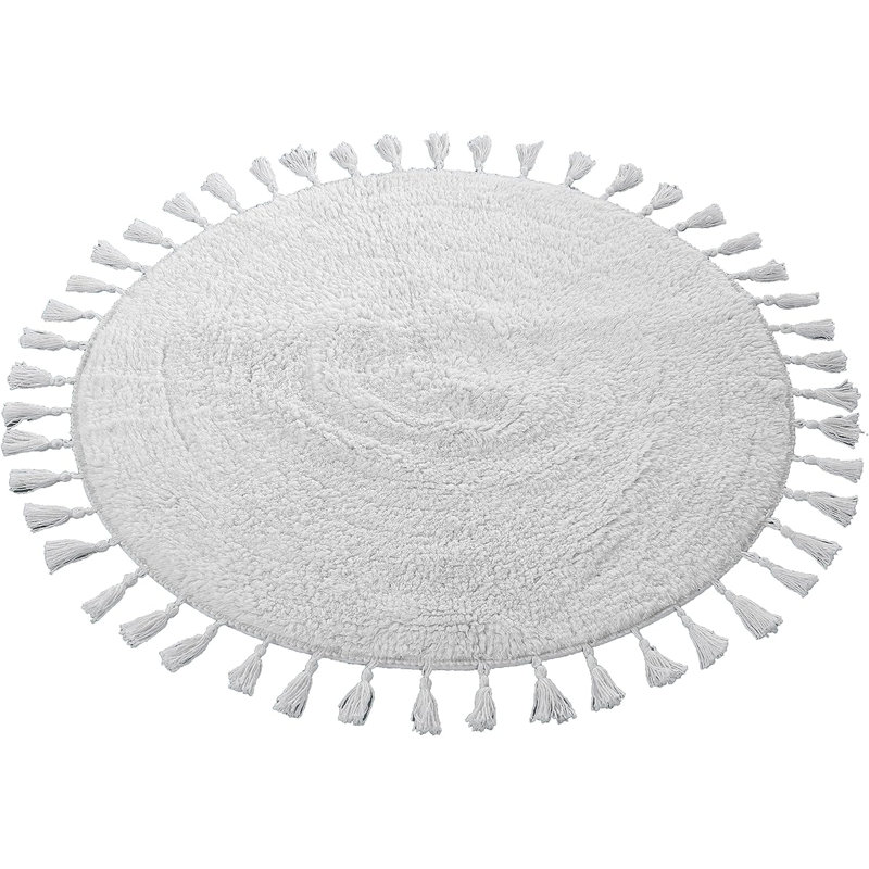 Non-Slip Bath Mat, White