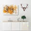 Golden Rose Flower - Wrapped Canvas-56665804