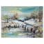 Paysage d'hiver - reproduction sur toile tendue-29507456