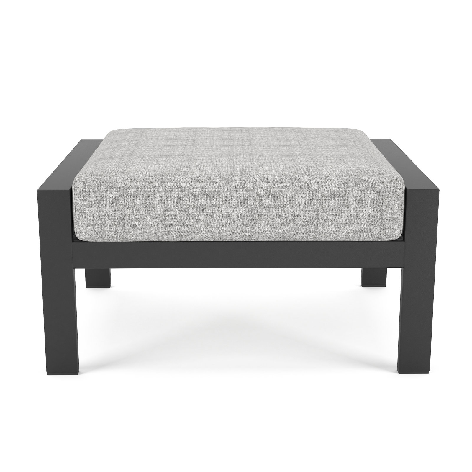 Townsend Sunbrella® Patio Ottoman, Canvas Granite Sunbrella® Canvas, No, None