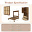 Lit escamotable avec cadre en bois et rotin-1582209164-1582209167