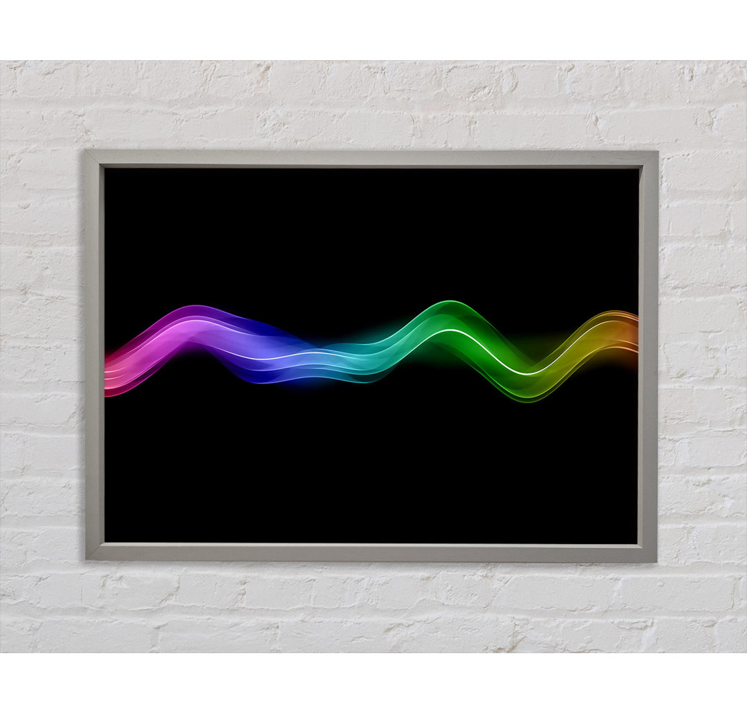 Gerahmtes Wandbild Rainbow Wave