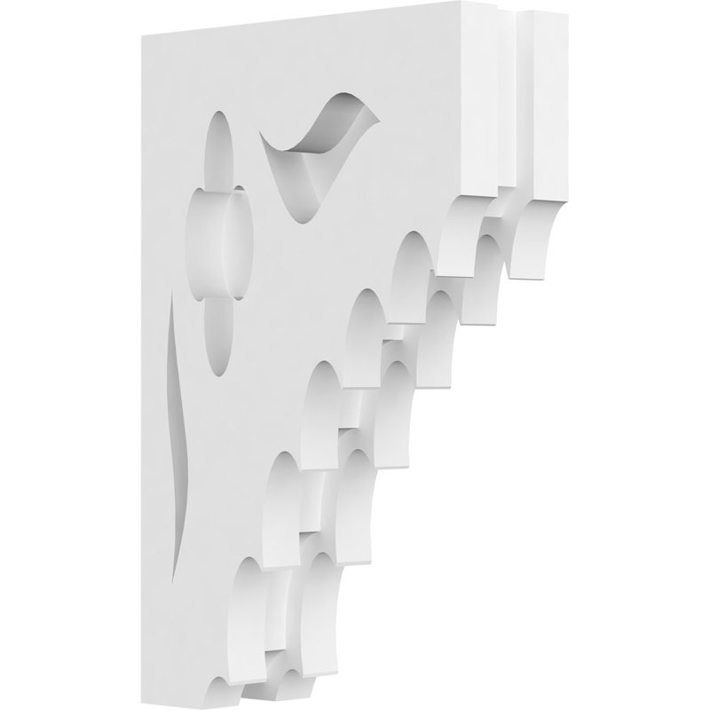 Corbeau en PVC de qualité architecturale Wellington, H 8 po x l 5 po x P 1,875 po