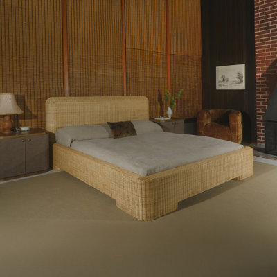 Grand lit Claudia naturel