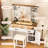 Modern Farmhouse Vanity Table With Mirror For Bedroom-803105512