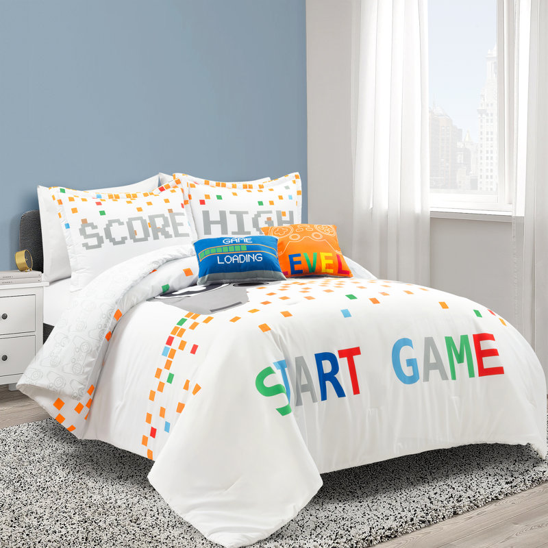 Lush Decor Video Games Reversible Comforter Set