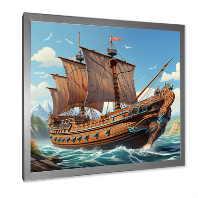 Bateau, voyage viking - Art mural classique
